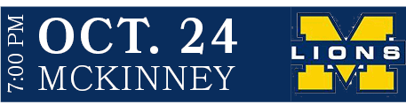 MCKINNEY,OCT. 24,7:00 P