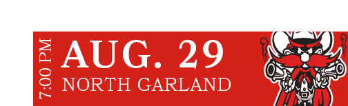 NORTH GARLAND,AUG. 29,7:00 P