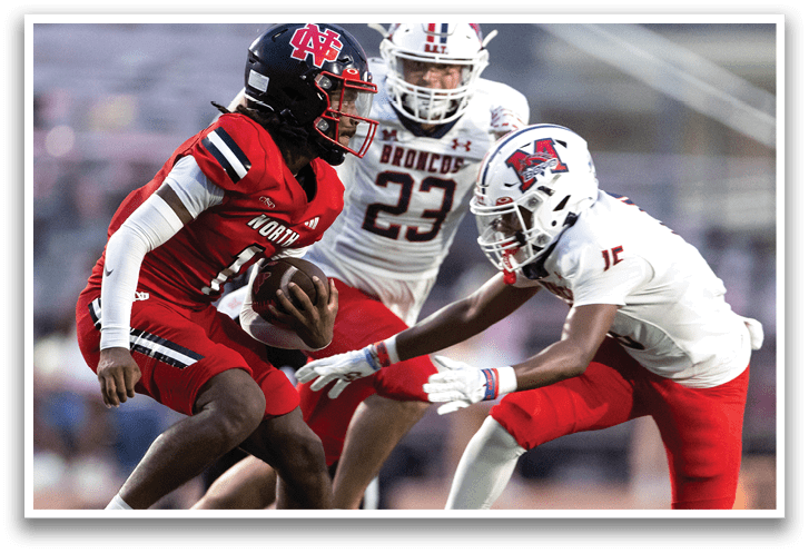 McKinney Boyd against North Garland on Friday, August 29, 2025 at Lovejoy High School. (Photo by Kevin Bartram/buzzphotos.com)