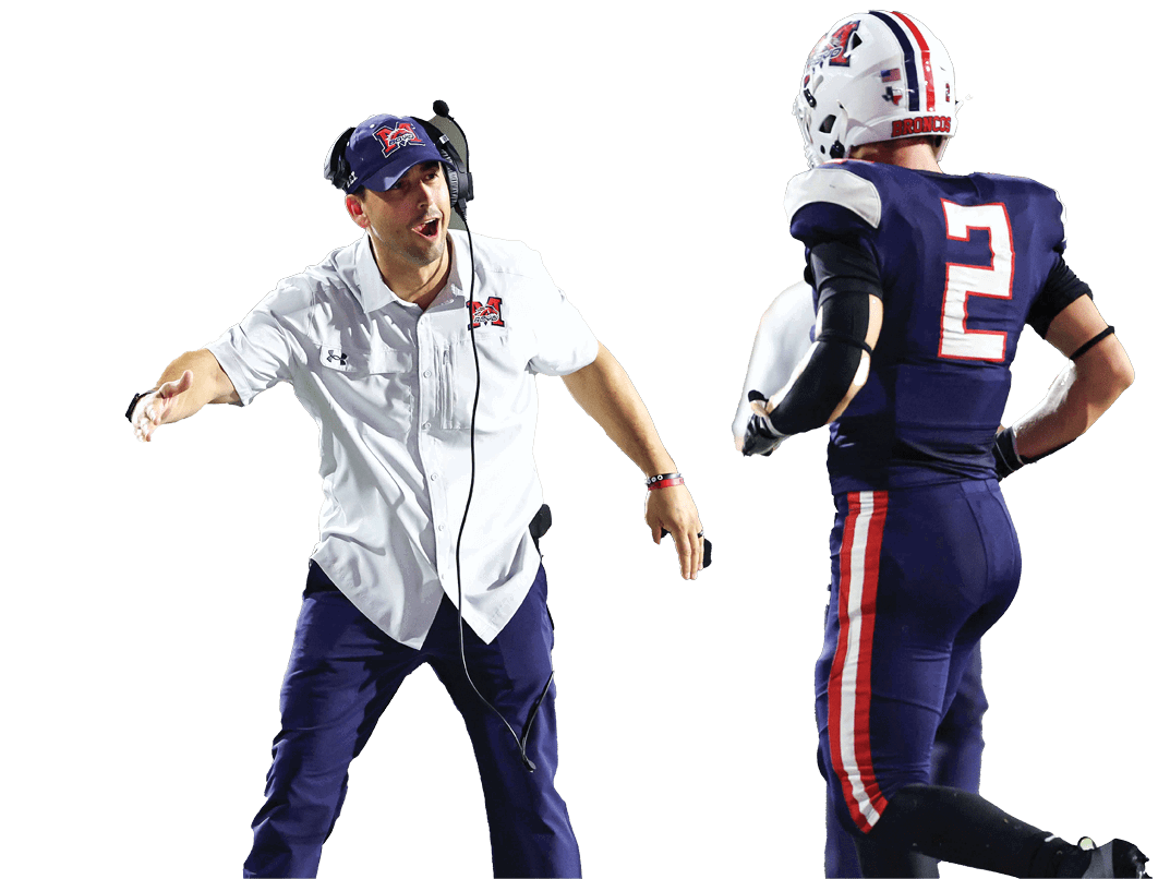 McKinney Boyd against Wylie East on Friday, September 5, 2025 at McKInney ISD Stadium. The game started more than two hours late due to weather then was ended at halftime with Wylie East leading 28-24 because of approaching weather. (Photo by Kevin Bartram/buzzphotos.com)