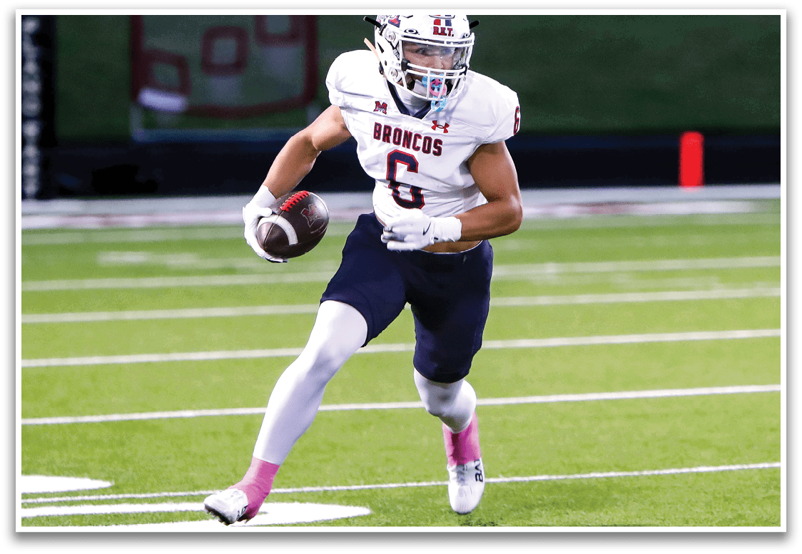 McKinney Boyd against Plano East on Friday, October 3, 2025 at Tom Kimbrough Stadium. Plano East won the game 27-22. (Photo by John Tyler/buzzphotos.com)