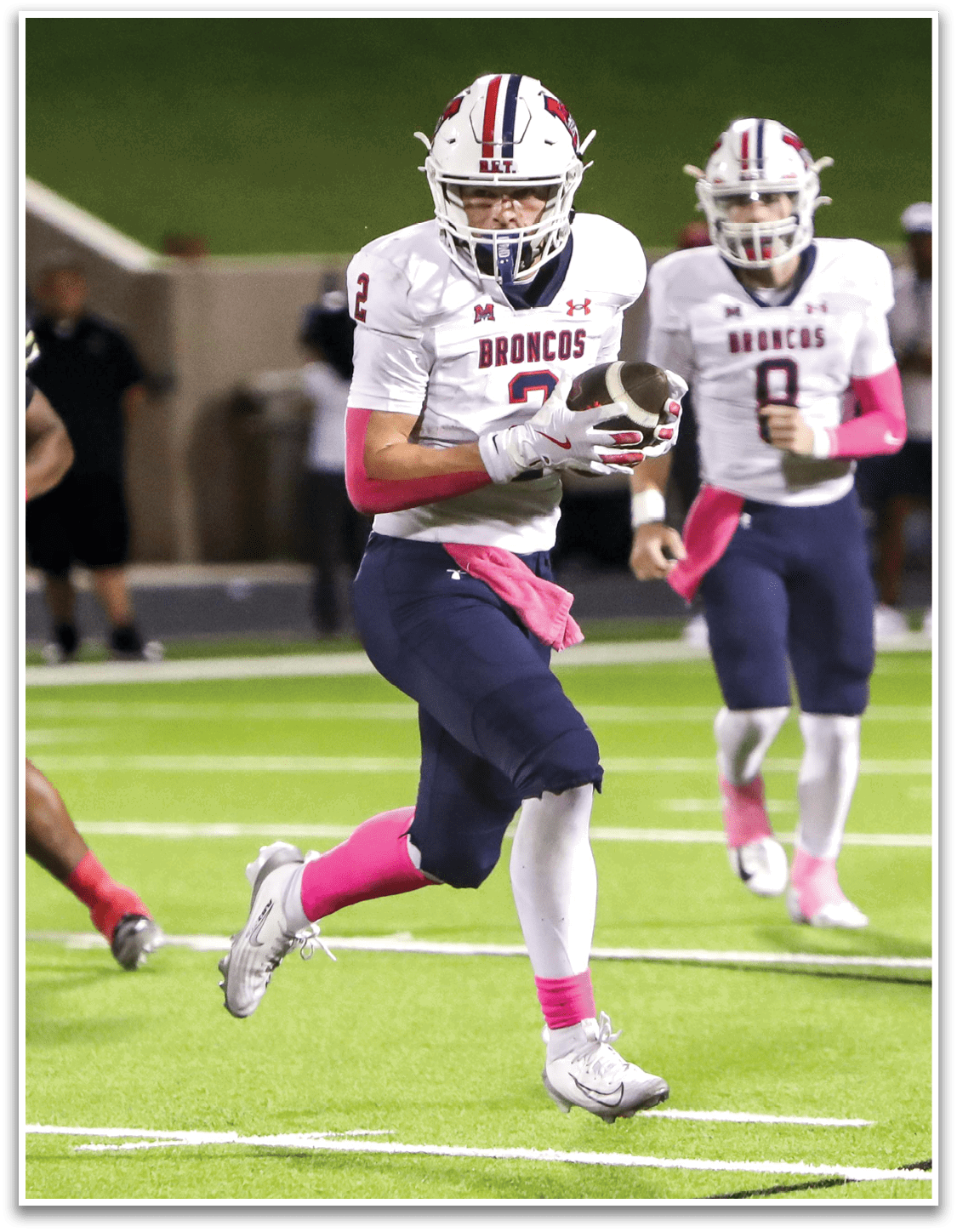 McKinney Boyd against Plano East on Friday, October 3, 2025 at Tom Kimbrough Stadium. Plano East won the game 27-22. (Photo by John Tyler/buzzphotos.com)