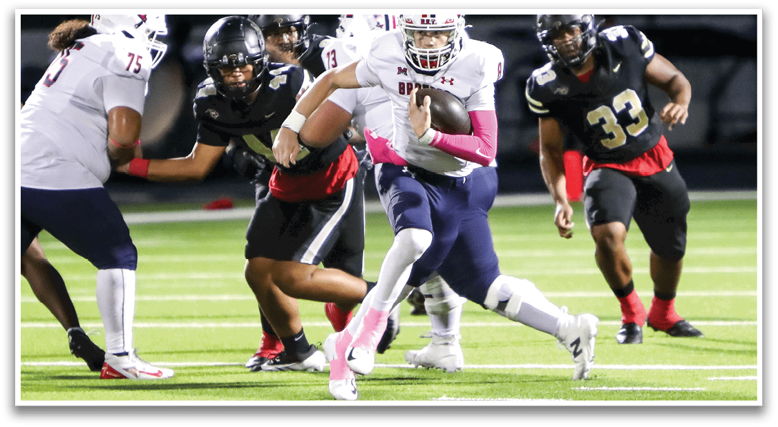 McKinney Boyd against Plano East on Friday, October 3, 2025 at Tom Kimbrough Stadium. Plano East won the game 27-22. (Photo by John Tyler/buzzphotos.com)