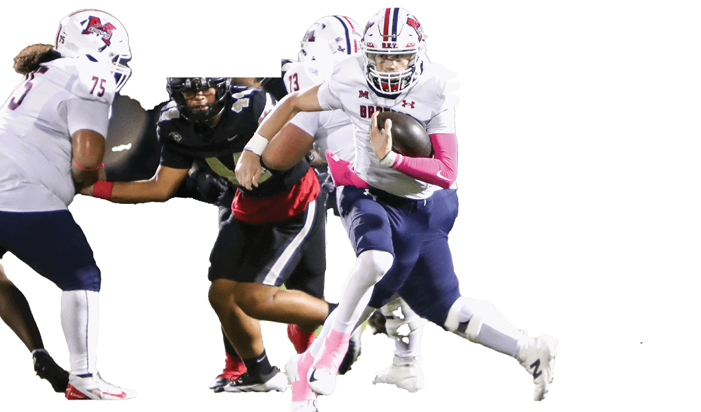 McKinney Boyd against Plano East on Friday, October 3, 2025 at Tom Kimbrough Stadium. Plano East won the game 27-22. (Photo by John Tyler/buzzphotos.com)