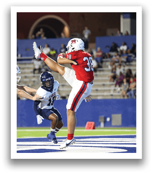 McKinney Boyd against Allen High School on Friday, September 15, 2023 at McKinney ISD Stadium. (Photo by Kevin Bartram/buzzphotos.com)