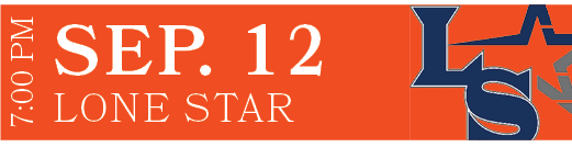LONE STAR,SEP. 12,7:00 P