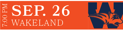 WAKELAND,SEP. 26,7:00 P