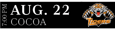 COCOA,AUG. 22,7:00 P