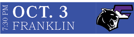 FRANKLIN,OCT. 3,7:30 P