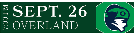 OVERLAND,SEPT. 26,7:00 P