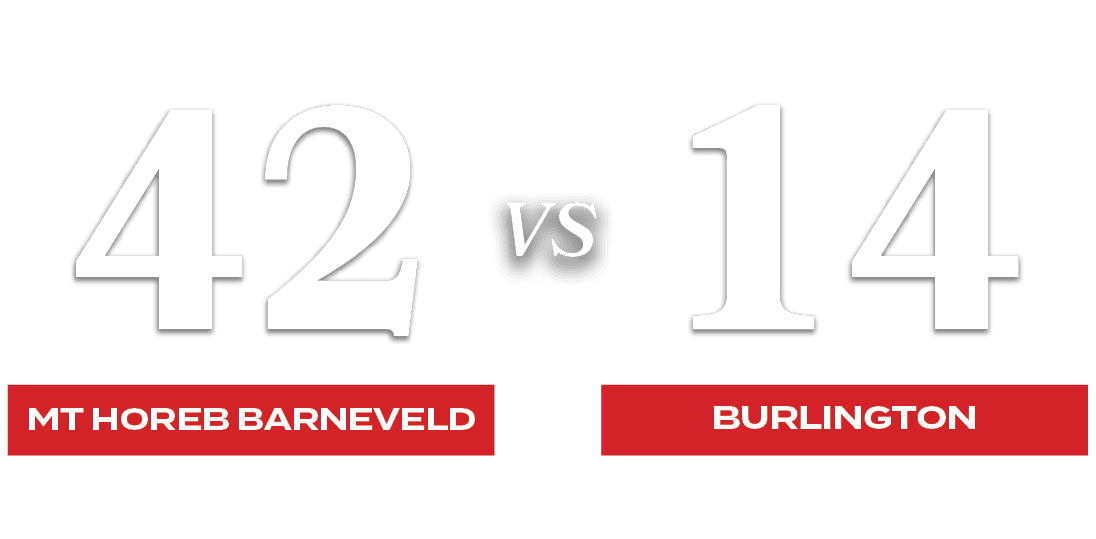 14,42,VS,BURLINGTON,MT HOREB BARNEVEL
