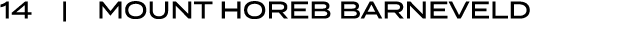 14 | MOUNT HOREB BARNEVELD