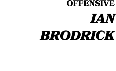 Offensive Ian Brodrick 