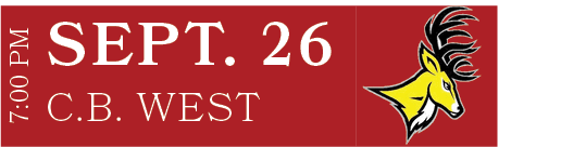 C.B. WEST,SEPT. 26,7:00 P