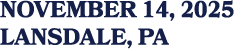 november 14, 2025 lansdale, PA