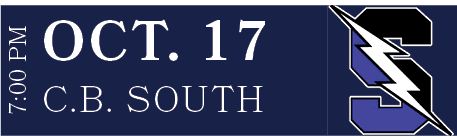 C.B. SOUTH,OCT. 17,7:00 P