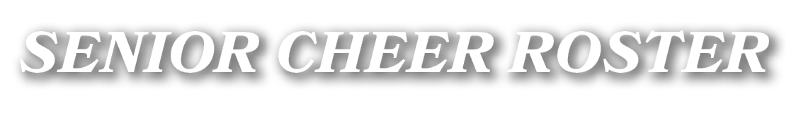 senior cheer Roster