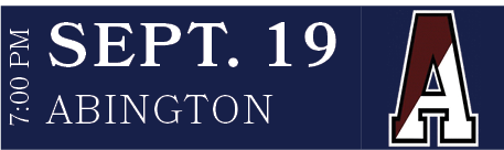 ABINGTON,SEPT. 19,7:00 P