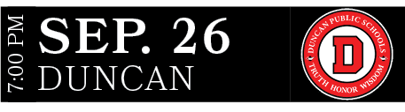 DUNCAN,SEP. 26,7:00 P