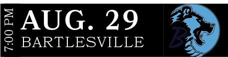 BARTLESVILLE,AUG. 29,7:00 P
