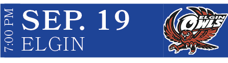 ELGIN,SEP. 19,7:00 P