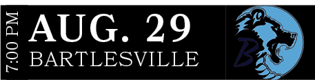 BARTLESVILLE,AUG. 29,7:00 P