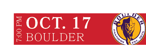 BOULDER,OCT. 17,7:00 P