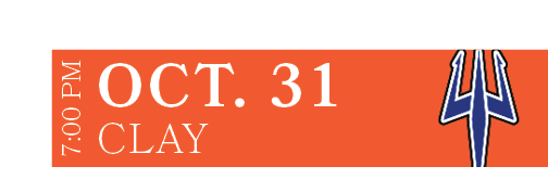CLAY,OCT. 31,7:00 P