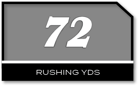 72,rushing yd