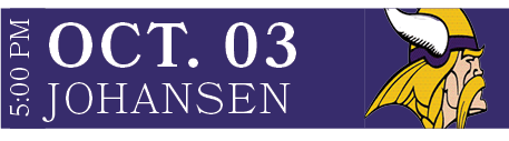 Johansen,OCT. 03,5:00 P
