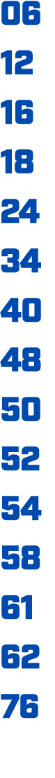 06 12 16 18 24 34 40 48 50 52 54 58 61 62 76