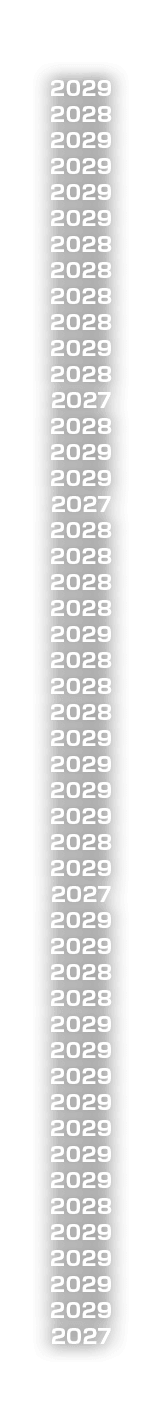 2029 2028 2029 2029 2029 2029 2028 2028 2028 2028 2029 2028 2027 2028 2029 2029 2027 2028 2028 2028 2028 2029 2028 20...