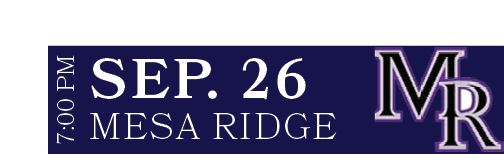 MESA RIDGE,SEP. 26,7:00 P