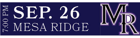 MESA RIDGE,SEP. 26,7:00 P