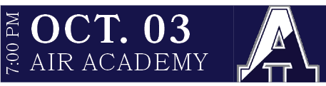 AIR ACADEMY ,OCT. 03,7:00 P