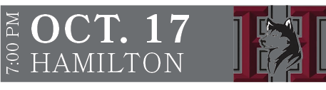 HAMILTON,OCT. 17,7:00 P