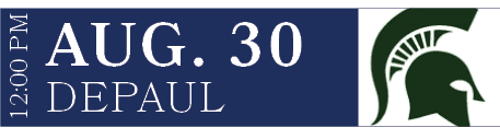 DEPAUL,AUG. 30,12:00 P