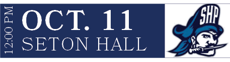 SETON HALL,OCT. 11,12:00 P