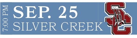 SILVER CREEK,SEP. 25,7:00 P