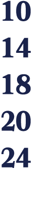 10 14 18 20 24 