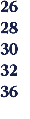 26 28 30 32 36 