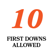 10,FIRST DOWNS ALLOWE