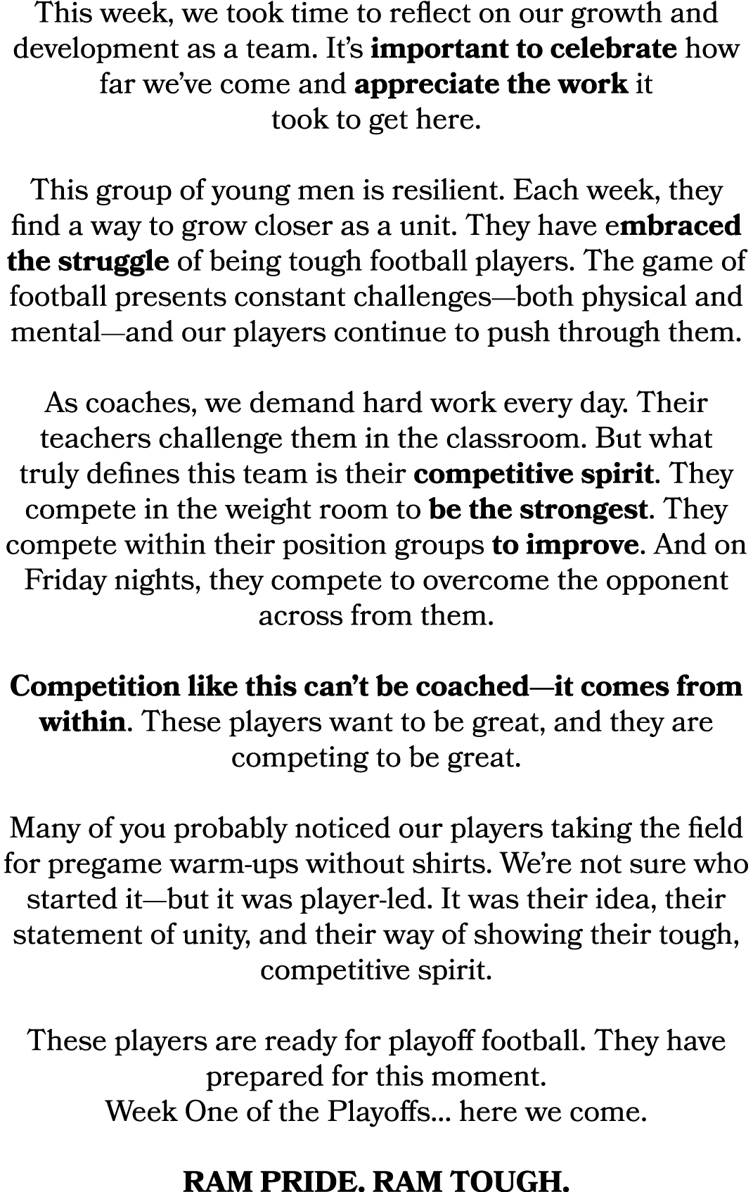 This week, we took time to reflect on our growth and development as a team. It’s important to celebrate how far we’ve...