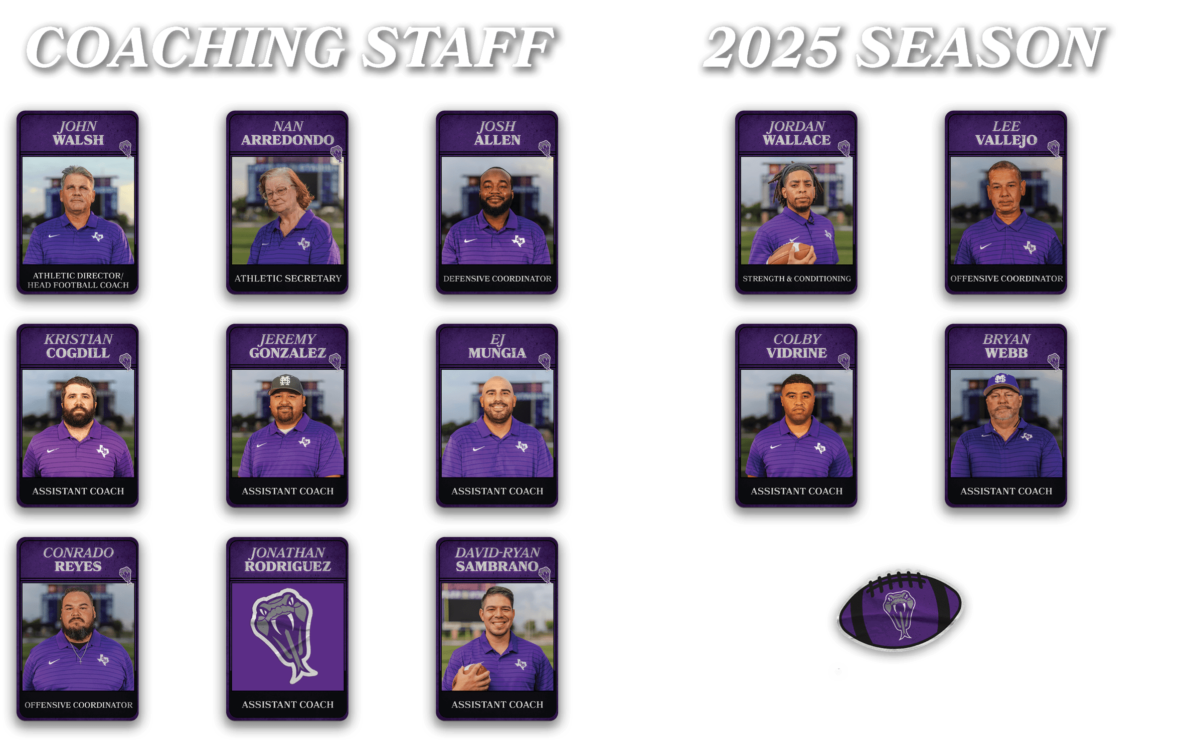 2025 SEASON,COACHING STAF