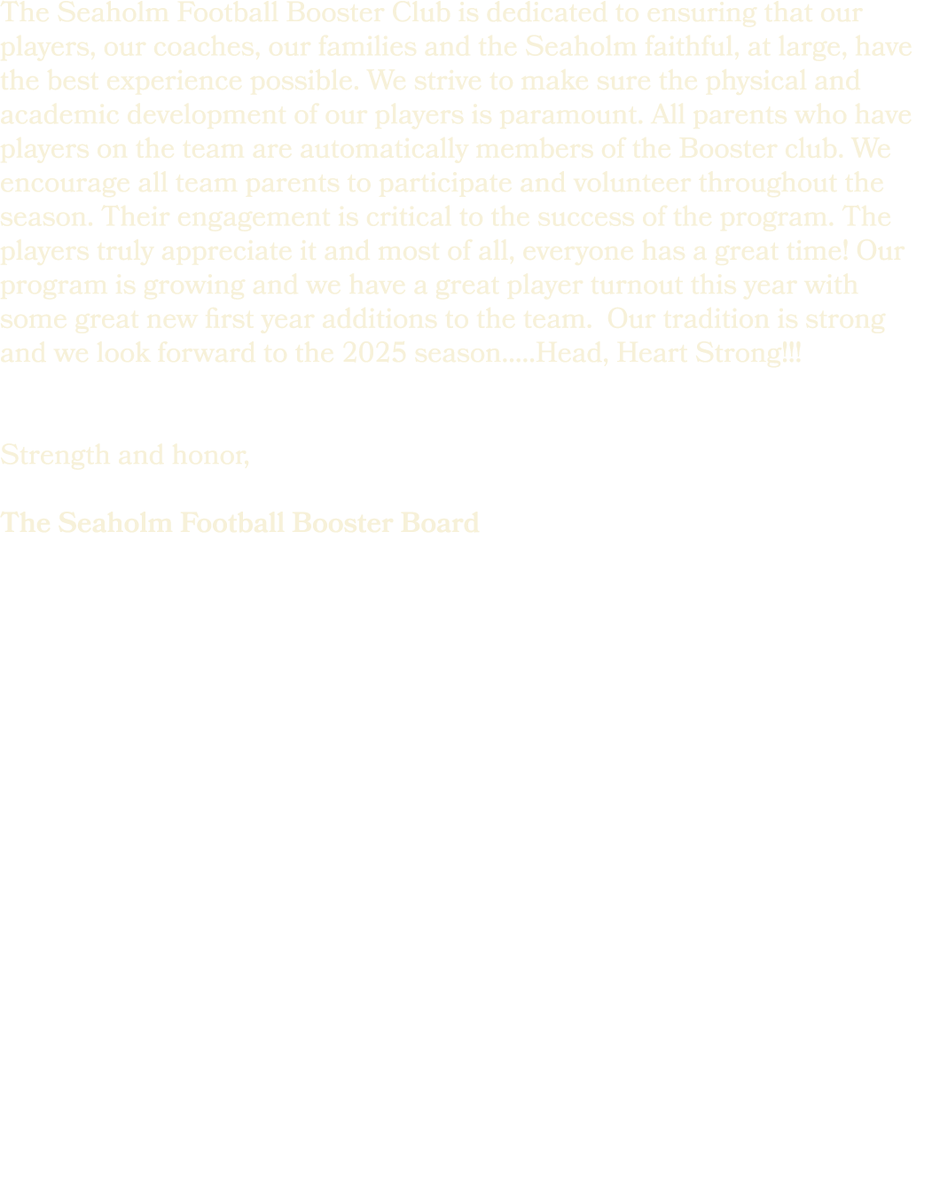 The Seaholm Football Booster Club is dedicated to ensuring that our players, our coaches, our families and the Seahol...