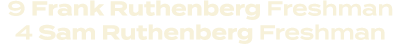 9 Frank Ruthenberg Freshman 4 Sam Ruthenberg Freshman