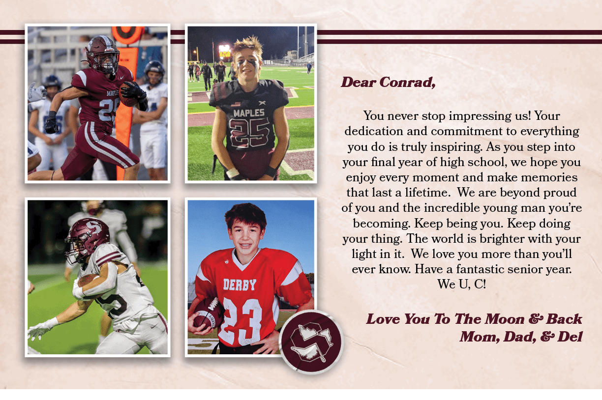 Dear Conrad, You never stop impressing us! Your dedication and commitment to everything you do is truly inspiring. As...