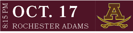 ROCHESTER ADAMS,OCT. 17,8:15 P
