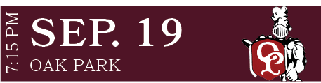 OAK PARK,SEP. 19,7:15 PM
