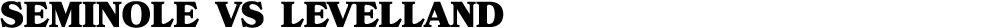 Seminole vs LEVELLAND